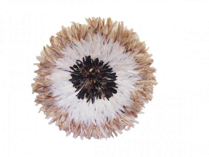 Juju Feather Hat Natural, Ivory and Partridge Juju Feather Hat Natural, Ivory and Partridge
